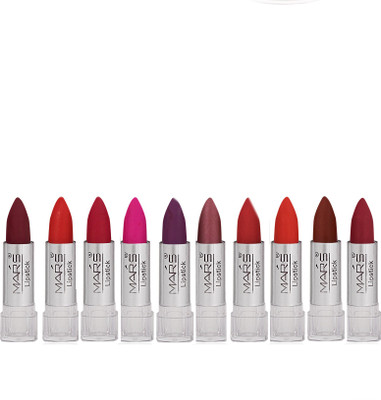 

Mars Ultimate Matte Lipstick Pack of 10(Color Blast)