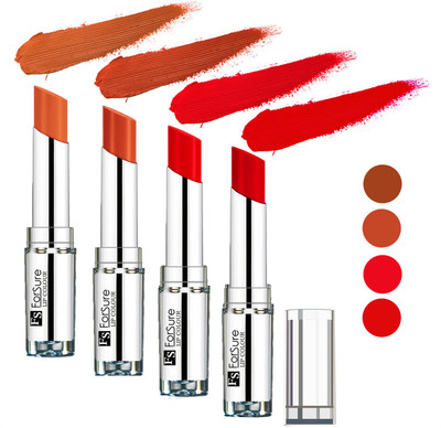 

Forsure Orange,Nude,Brick Nude,Hot Red Silky & Soft Touch VELVET MATTE LIPSTICK(Orange,Nude,Brick Nude,Hot Red, 16 g)