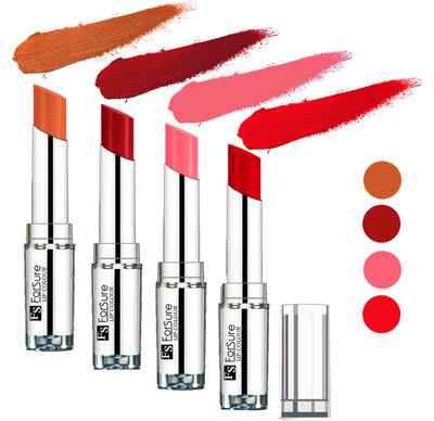 

Forsure Romantic Red,Sweet Red,Peach,Nude Silky & Soft Touch VELVET MATTE LIPSTICK(Romantic Red,Sweet Red,Peach,Nude, 16 g)