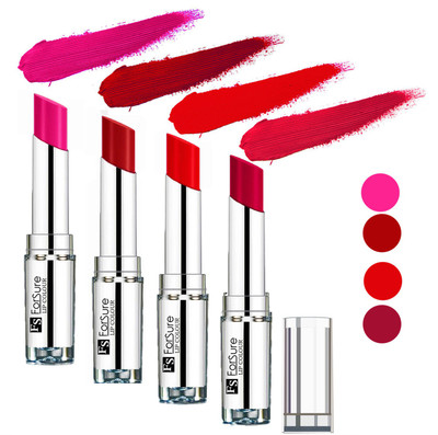 

Forsure Hot Red,Magenta,Rose Pink,Sweet Red Silky & Soft Touch VELVET MATTE LIPSTICK(Hot Red,Magenta,Rose Pink,Sweet Red, 16 g)