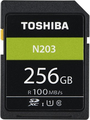 Toshiba N203 256 GB SDHC Class 10 100 MB/s  Memory Card at flipkart