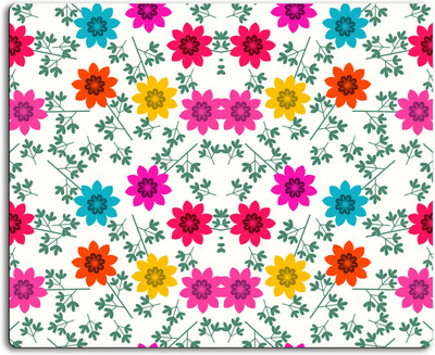 

Victory joy Floral pattern Mousepad| Designer Mousepad | Printed-50 Mousepad(Multicolor)