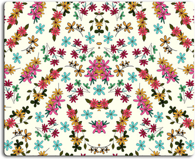 

Victory joy Floral pattern Mousepad| Designer Mousepad | Printed-35 Mousepad(Multicolor)
