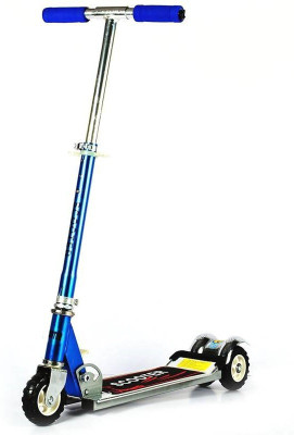 

Assemble Heavy Metallic Big Size 3 Wheel Height Adjustable Kids Folding Scooter-Blue(Blue)