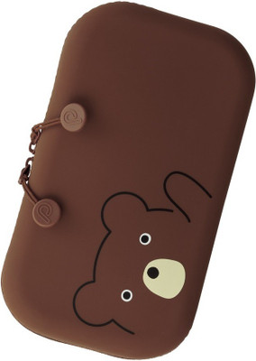 

Lihit Lab Puni Labo NA Art EVA Pencil Box(Set of 1, Brown)
