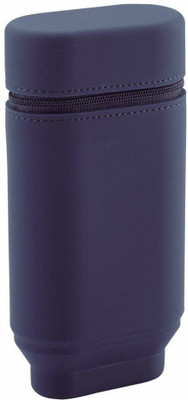 

Lihit Lab Stand Pen Case Oval Type NA Art Canvas Pencil Box(Set of 1, Dark Blue)