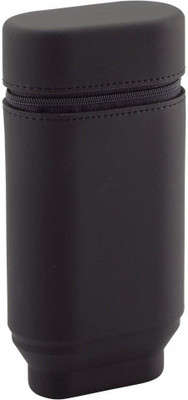 

Lihit Lab Stand Pen Case Oval Type NA Art Canvas Pencil Box(Set of 1, Black)