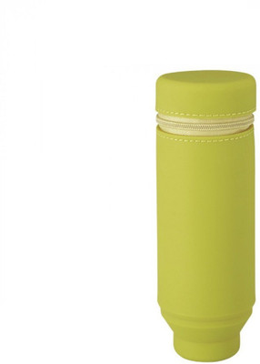 

Lihit Lab Stand Pen Case Round Type NA Art Canvas Pencil Box(Set of 1, Light Green)