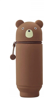 

Lihit Lab Puni Labo NA Art EVA Pencil Box(Set of 1, Brown)