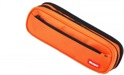 

Lihit Lab Two way double NA Art EVA Pencil Box(Set of 1, Orange)