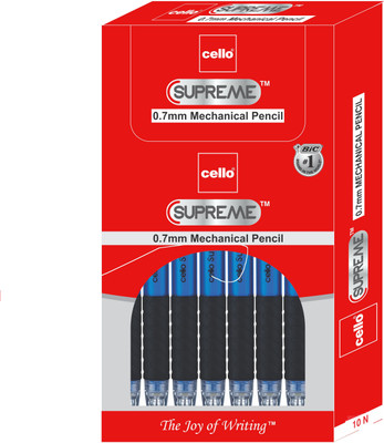 

Cello Supreme 0.7mm Mechanical Pencil(Set of 10, Grey Lead)