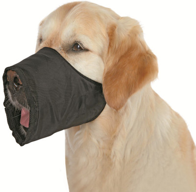 

Trixie Muzzle Nylon Snout Strap, 228 mm Pack of 2 Medium Other Dog Muzzle(Black)