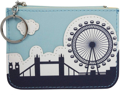 

Instabuyz Multipurpose Key Ring Zipper Wallet Coin Pouch with Credit Card Pocket Pouch(Blue)