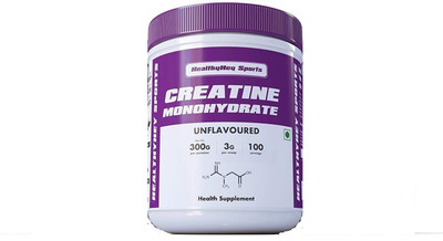 

HealthyHey Nutrition Creatine Monohydrate 300gm - 100 Servings Whey Protein(300 g, Unflavored)