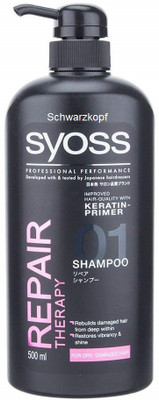 

Schwarzkopf Syoss Repair Therapy Keratin – Primer Shampoo(500 ml)
