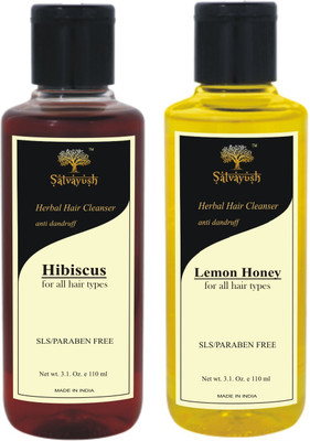 

Satvayush Herbal Anti-Dandruff Shampoo/Cleanser (HIBISCUS + LEMON HONEY) - A Khadi Product(110 ml)