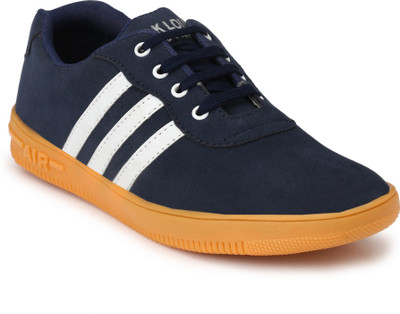 

PALK LOUIS Palk Louis Men's Navy Velvet Casual Shoes Sneakers For Men(Navy, White