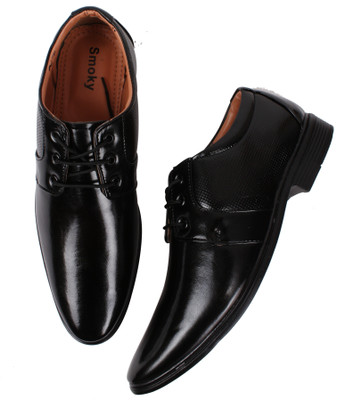 

Smoky Trendy Party Formals Derby For Men(Black
