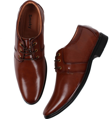 

Smoky Trendy Party Formals Derby For Men(Brown, Tan