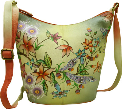 

Shankar Produce Women Casual Multicolor Genuine Leather Sling Bag