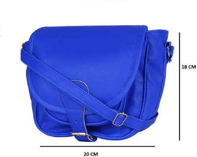 

AL Noone Star Women Evening/Party Blue PU Sling Bag