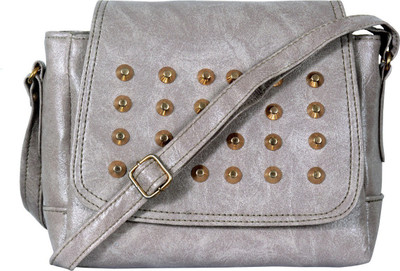 

VISHESH COLLECTIONS Girls Evening/Party, Casual Grey PU Shoulder Bag