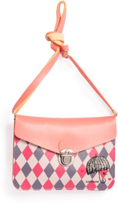 

Little Hip Boutique Girls Casual Pink PU Sling Bag