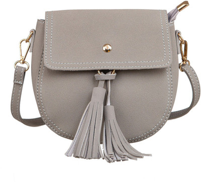 

peaubella Girls Casual Grey Felt Sling Bag