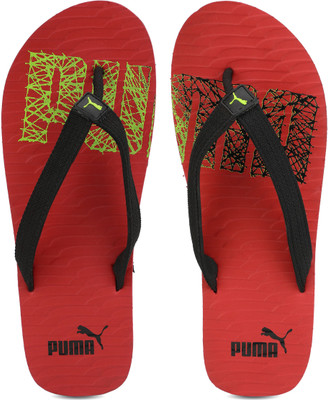 

Puma Miami Fashion II DP Flip Flops, High risk red-limepunch-puma black