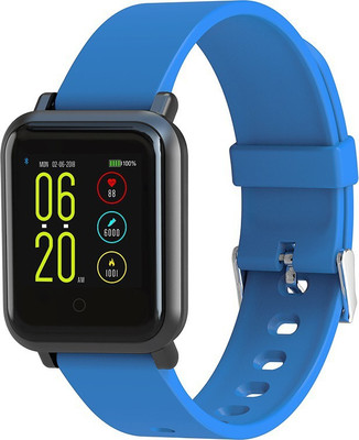 

Noise Colorfit Pro Fitness Band(Black Strap, Size : Free), Blue