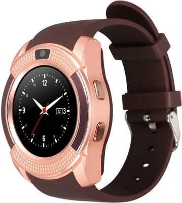 

MAIPLE Smart Watch Compatible With All 3G , 4G Phone With Camera And Sim Card And Mermory Card Support Smartwatch (Brown Strap Free Size) Smartwatch(Brown Strap FREE)