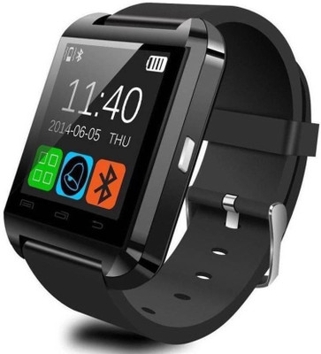 

MAIPLE black smartwatch compatible bluetooth smart wat BLACK Smartwatch(Black Strap Free Size)