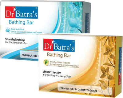 

Dr. Batra's Bathing Bar Skin Protection & Skin Refreshing (Pack of 4)(500 g, Pack of 4)