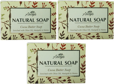 

Anoya Cocoa Butter Natural Handmade Soap(300 g, Pack of 3)