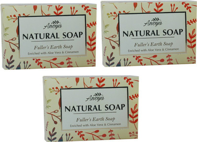 Anoya Fuller's Earth Natural Handmade Soap(300 g, Pack of 3)