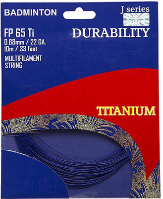

QUINERGYS ® Nylon Badminton String Durable Strings for Power "High Repulsion" - White 0.69 Badminton String - 10.5 m(White)