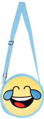 

Smiley World Face With Tears of Joy Sling Bag by Ultra - 8 inch(Multicolor)