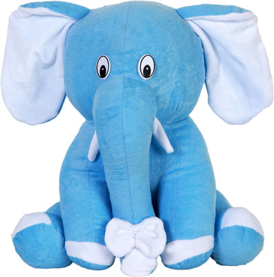 

VAISHNO Soft Spongy Hug-gable Cute Baby Sitting Elephant in New Design - 42 cm(Skyblue)