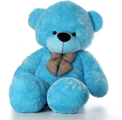 

click4ever 4 Feet Jumbo Sky Blue Teddy Bear-122.44Cm - 122.44 cm(Sky Blue)