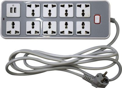 

AARIP Essential Series 12-Socket Surge Protector with USB Port 12 Socket Surge Protector(Multicolor)