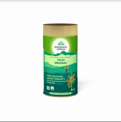Organic India Tulsi Original 100 GM Tin Tulsi Herbal Infusion Tin(100 g)