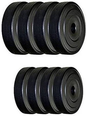 

N.VCOMMUNICATION24X7 GYM FITNESS 1 K.G 4 DUMBBLE PLATES Black Weight Plate(4 kg)