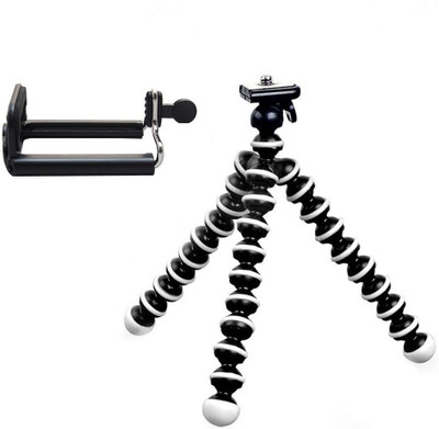 

BJORK Universal Flexible 360 Degree Travel Compact Portable Octopus Mobile Phone octopus style gorilla tripod Stand for iPhone/Samsung/Android/Smartphones/DSLR Cameras for mobile shooting video & action mobile/camera holder Octopus Stand/mobile Holder Gor