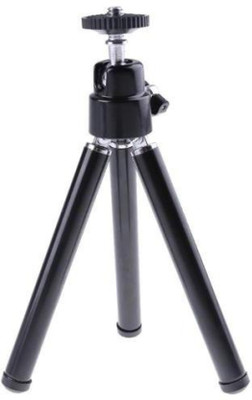 

SLV Mini Tripod Portable Metal Desktop Smart Phone Camera Holder Tripod(Black, Supports Up to 2000)