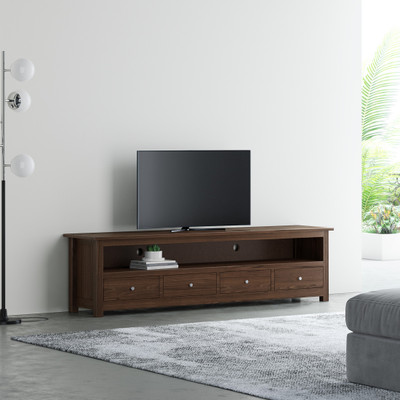 Flipkart Perfect Homes PureWood Sheesham TV Entertainment Unit(Finish Color - Dark Walnut)