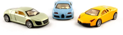 

Kidzfan Die-Cast Metal Lamborghini Gallardo | Heavy Duty | Multi color | Pack of 3(Multicolor)