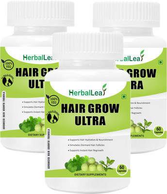 

HerbalLeaf Hair Grow Ultra - Pack of 3(180 No)