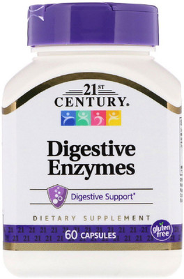 

21st Century 21st Century, Digestive Enzymes, 60 Capsules(60 No)