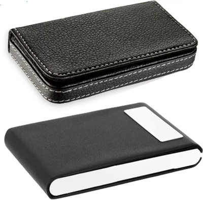 Aditya Traders Boys Casual Black Genuine Leather Card Holder(10 Card Slots)