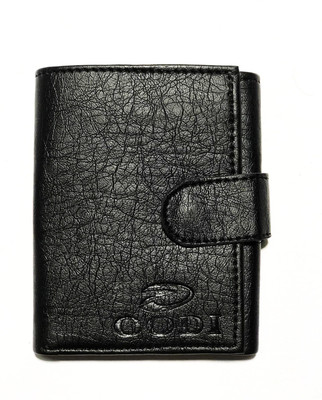 

OODI Men Formal Black Genuine Leather Wallet(10 Card Slots)